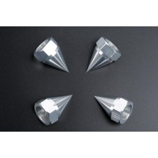 Spiked Solid Wheel Nuts - SILVER | Rovan Sports